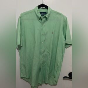 Polo by Ralph Lauren Men's Mint Green Shirt Medium